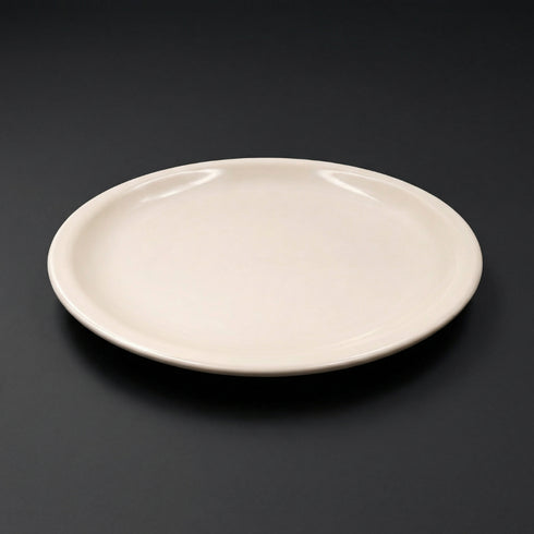 Plato Redondo Melamina Beige Para Mantequilla
