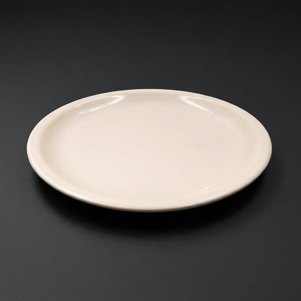 Plato Redondo Melamina Beige Para Mantequilla