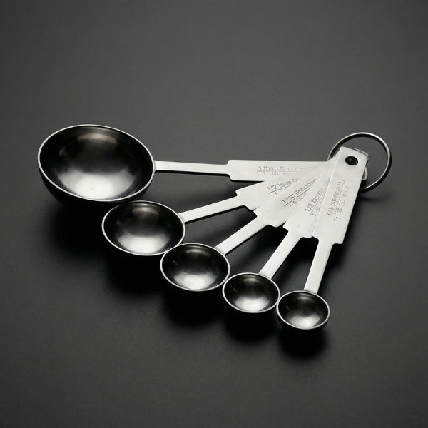 Juego 5 Pzs Cucharas Medidoras Acero