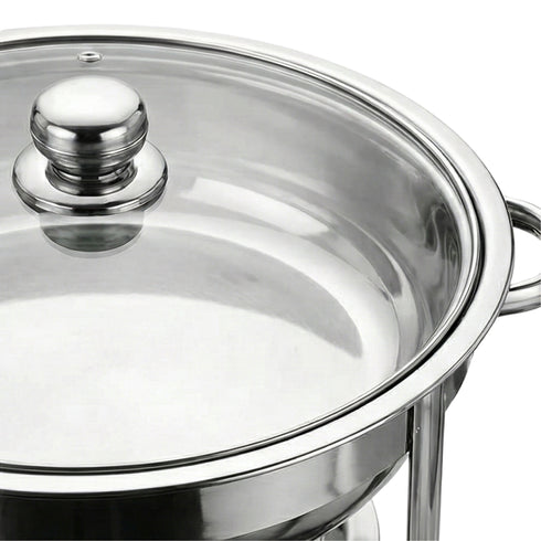 Fuente Redonda Acero Inoxidable Con Tapa