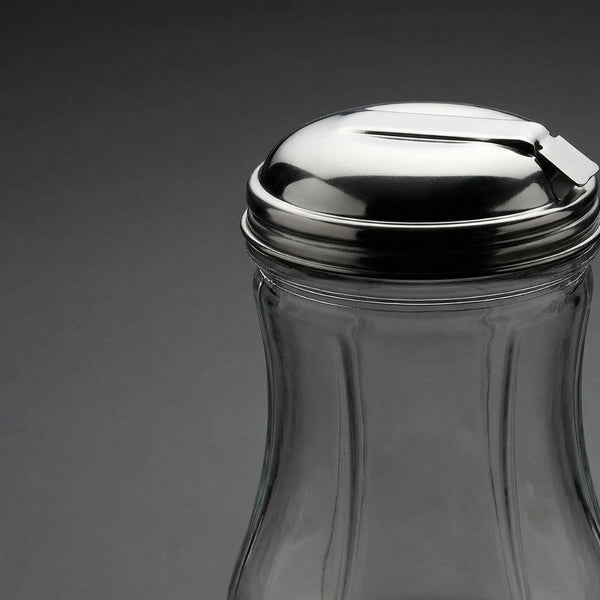 Azucarera De Cristal Con Tapa Metálica