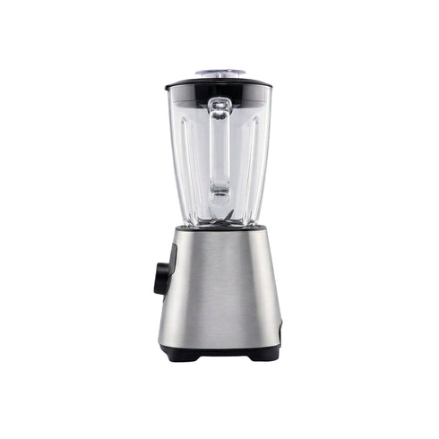 Licuadora, Vaso De Vidrio Transparente, Base Metalica Cromada, Cuchillas Largas De Acero Inoxidable, 3 Velocidades, Capacidad 1.25 Litros, Tipo Domestico.