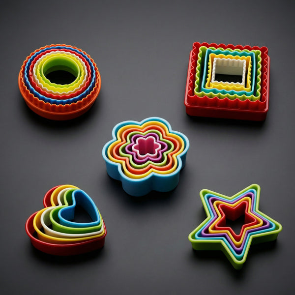 Juego Moldes Plástico Corta Galletas