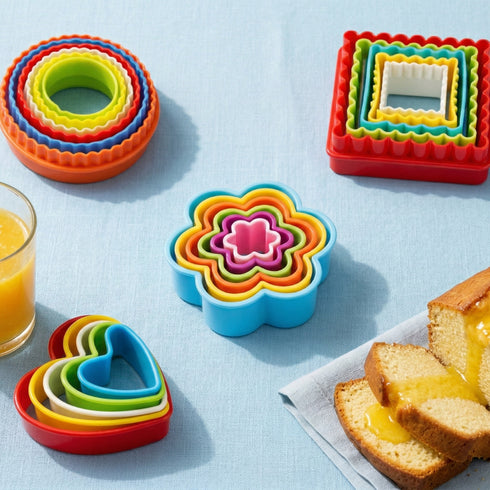 Juego Moldes Plástico Corta Galletas