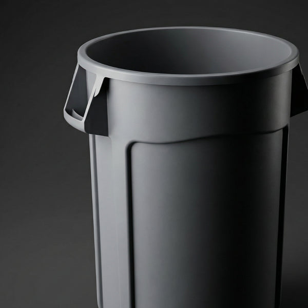 Bote Para Basura Plástico Con Tapa Agarraderas Y Base Rodable