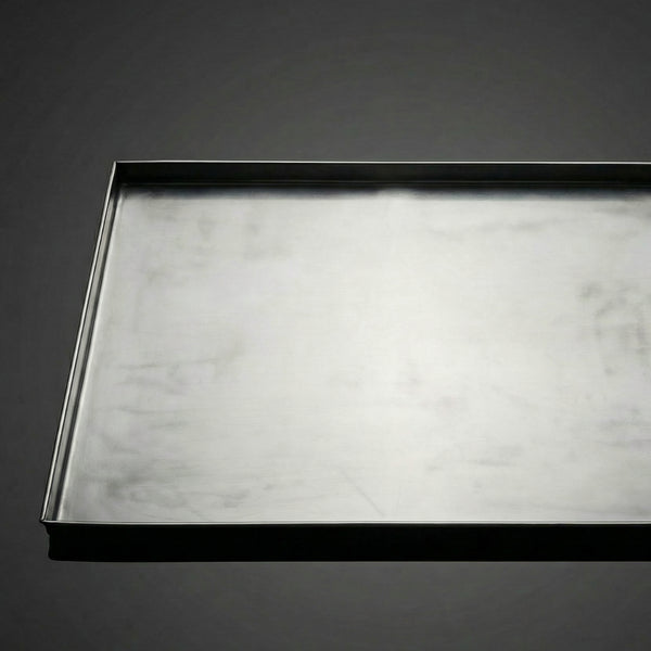 Charola Rectangular De Acero Inoxidable