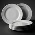 Plato Trinche De Loza Color Blanco