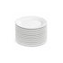 Plato Trinche De Loza Color Blanco