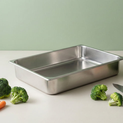 Charola Rectangular De Acero Inoxidable Para Horno