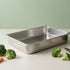 Charola Rectangular De Acero Inoxidable Para Horno