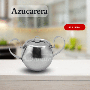 Azucarera con Tapa de Acero Inoxidable