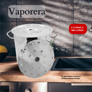 Vaporera de Acero Inoxidable