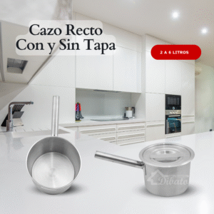 Cazo Recto Acero Inoxidable